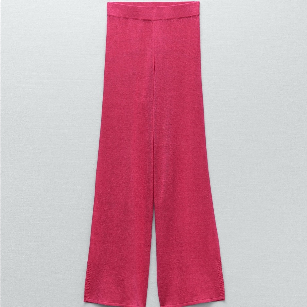 ZARA LINEN KNIT PANTS